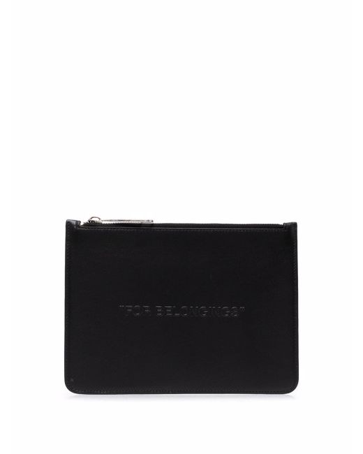 Off-White Quote-motif clutch