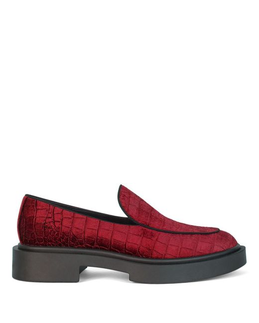 Giuseppe Zanotti Design Achille velvet loafers