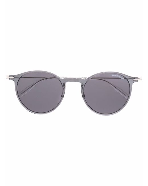Montblanc round-frame metal sunglasses