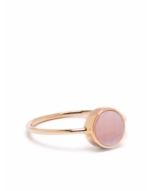 Ginette Ny 18kt rose Mini Ever mother-of-pearl disc ring