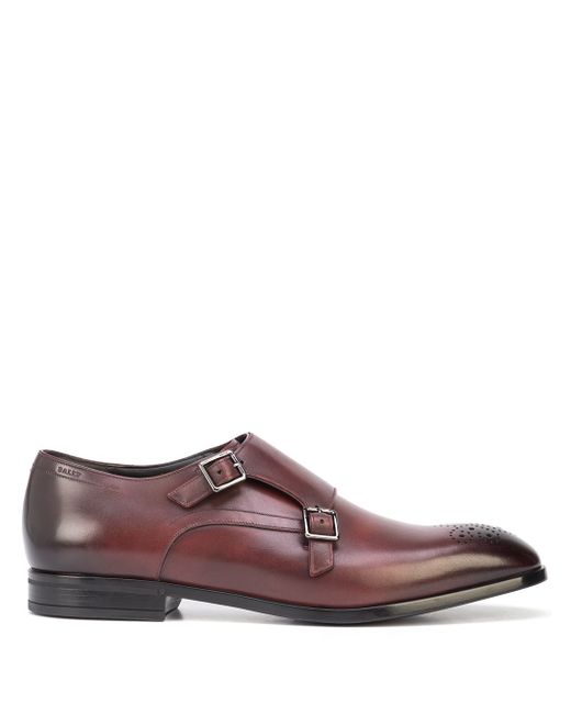 Bally double-buckle monk shoes