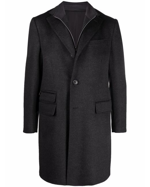 Corneliani single-breasted virgin wool coat
