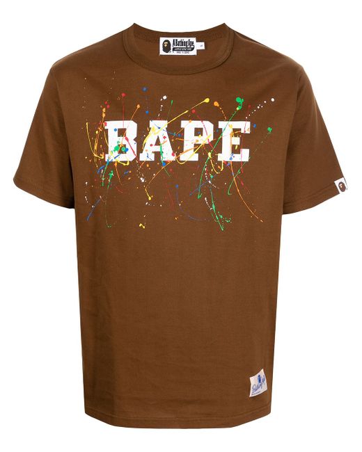 A Bathing Ape logo-print cotton T-shirt
