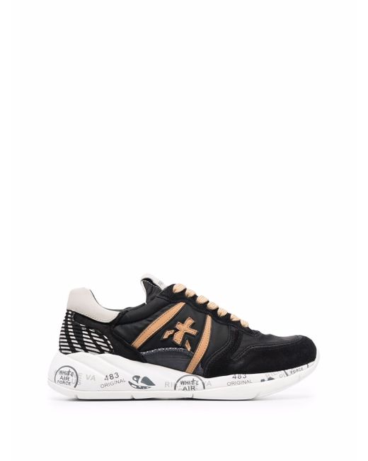 Premiata Layla panelled low-top sneakers