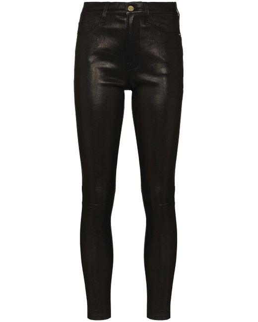 Frame Le High skinny leather trousers