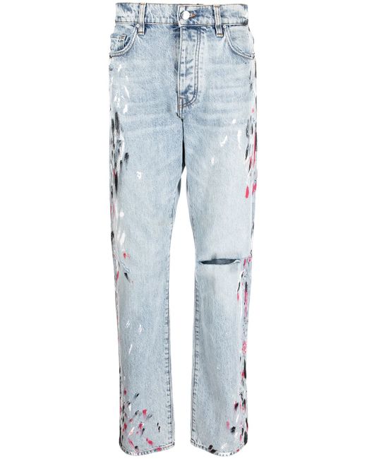 Amiri paint-splatter straight-leg jeans