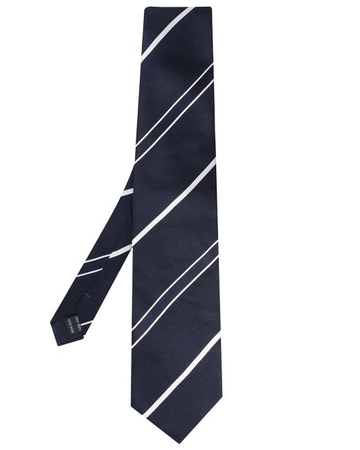 Doublet diagonal stripe silk tie