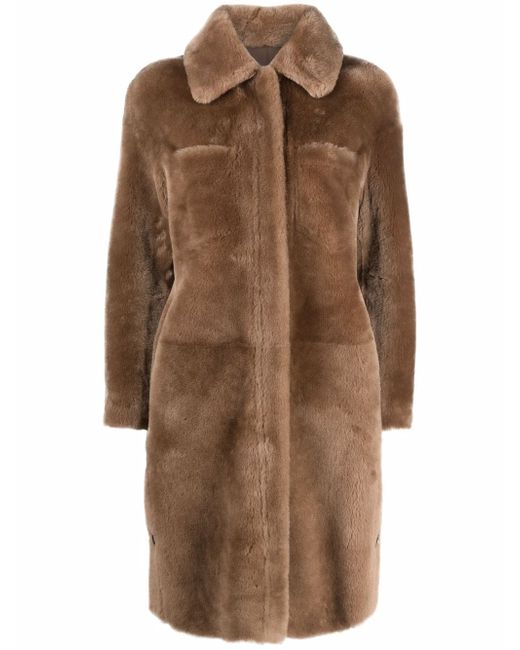 Maje reversible fur coat