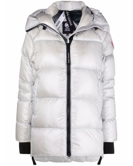 Canada Goose logo-patch feather-down puffer jacket