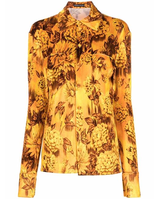 Kwaidan Editions all-over floral-print shirt