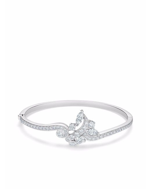De Beers Jewellers 18kt white gold Adonis Rose diamond bangle
