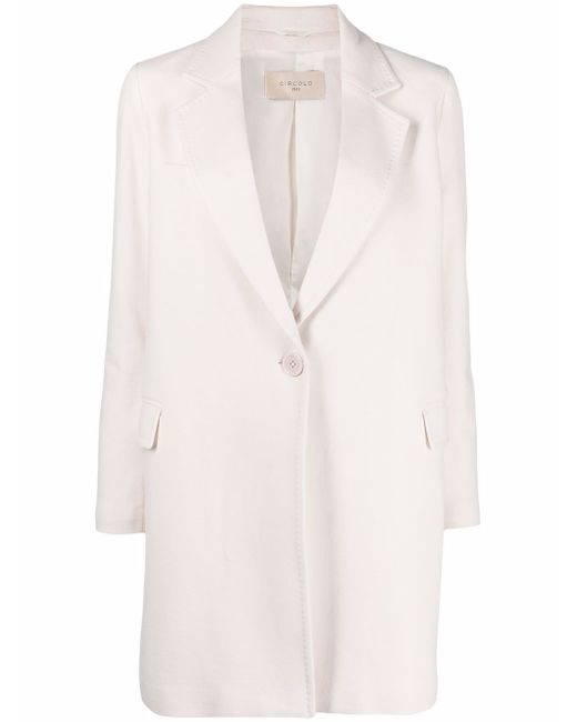 Circolo 1901 single-breasted cotton-blend coat