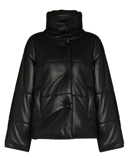 Nanushka Hide vegan leather puffer jacket