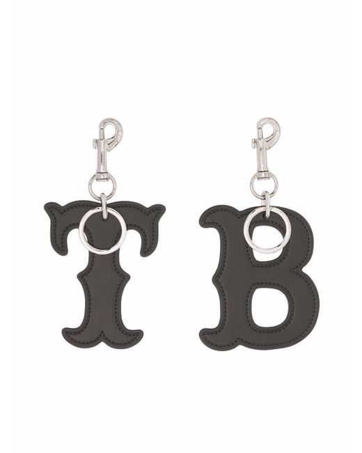 Burberry letter motif key charms