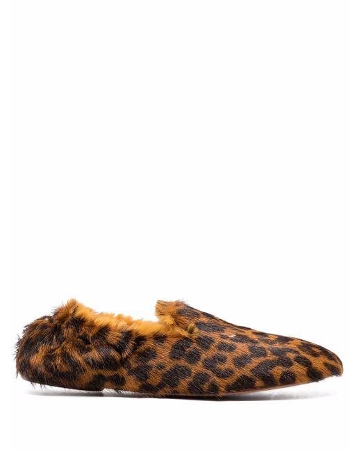 Maison Margiela leopard print Tabi slippers