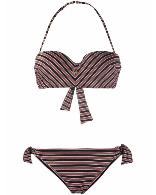 Emporio Armani striped bikini set