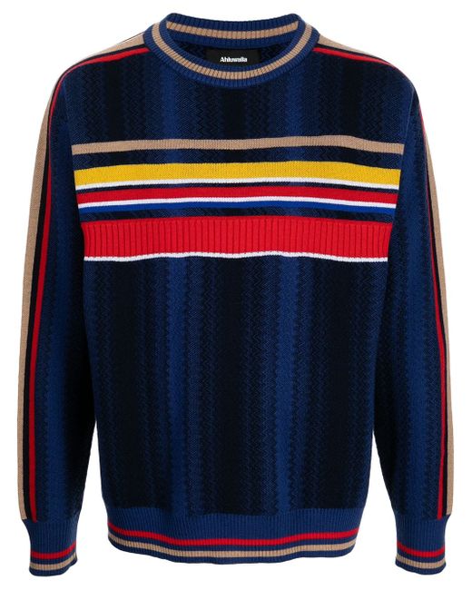 Ahluwalia stripe-trim jumper
