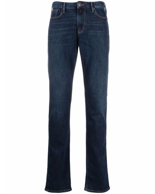 Emporio Armani mid-rise straight leg jeans