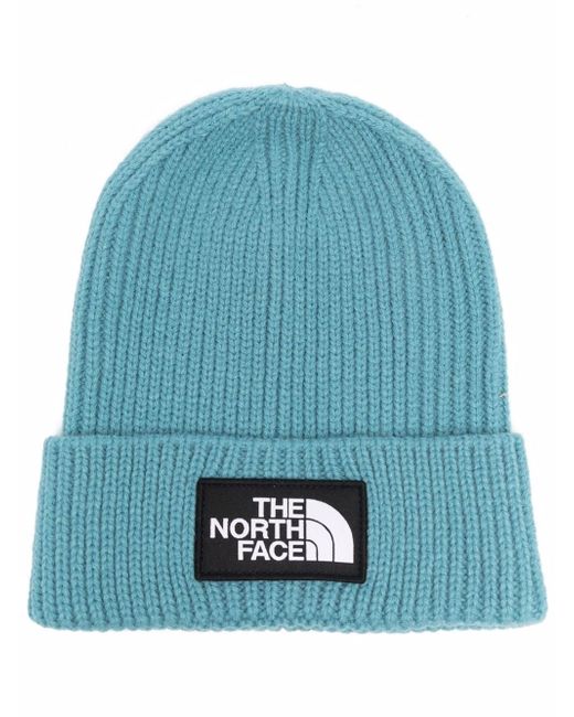 The North Face logo patch beanie