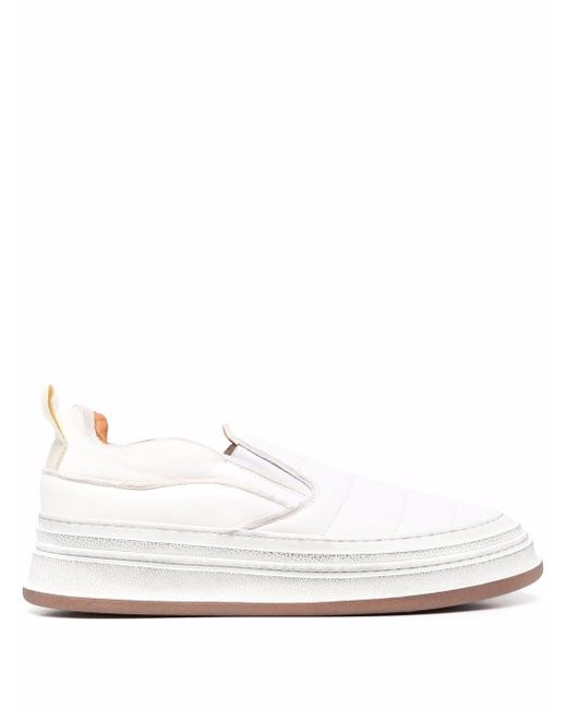 Buttero® panelled leather slip-on sneakers