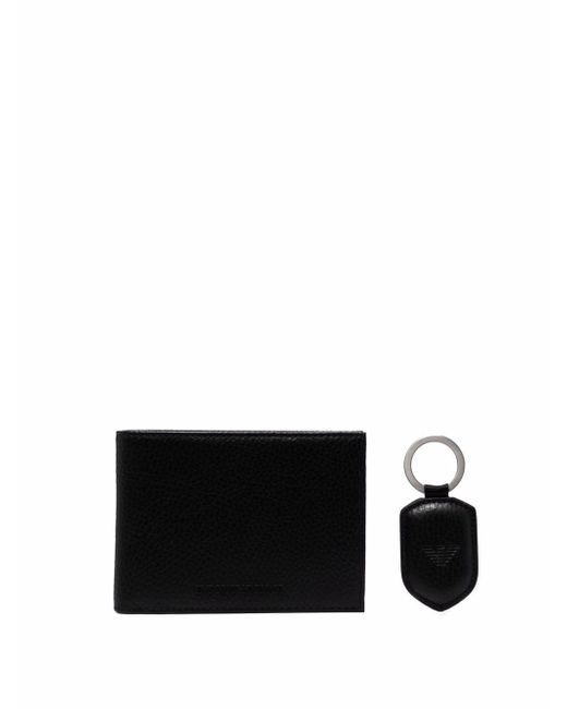 Emporio Armani folded leather wallet and tag