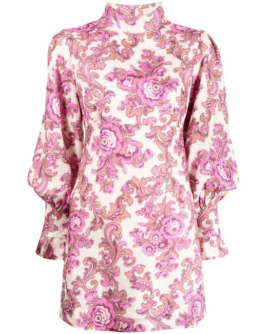 Alemais floral print short dress