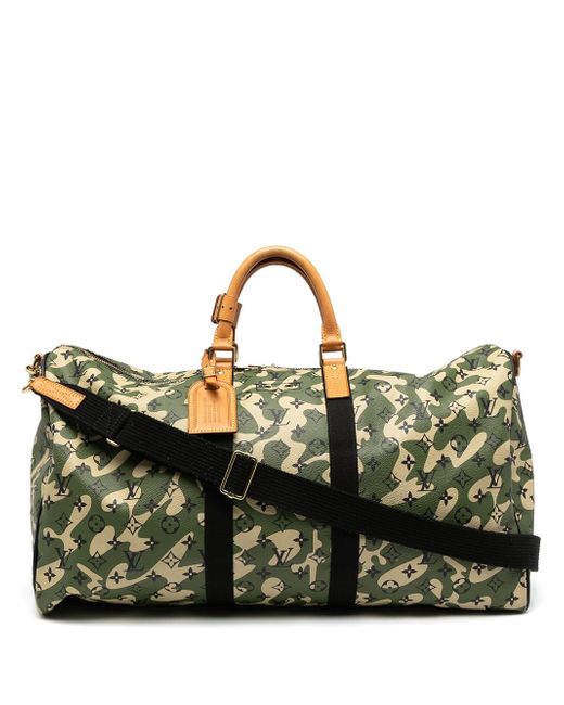 Louis Vuitton Vintage x Takashi Murakami 2008 pre-owned limited edition Keepall 55 Bandouliere bag