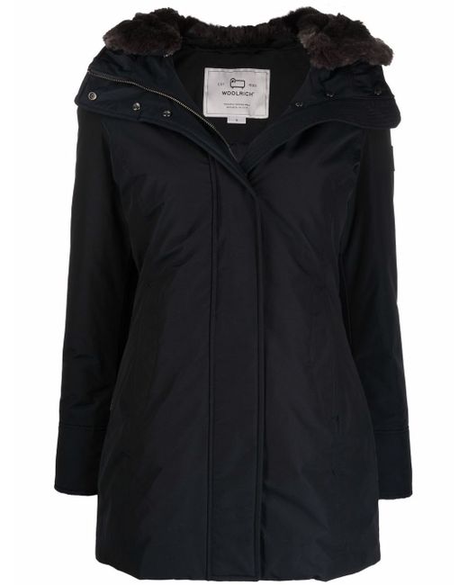 Woolrich fitted hooded parka