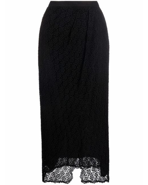 Isabel Marant floral lace draped skirt