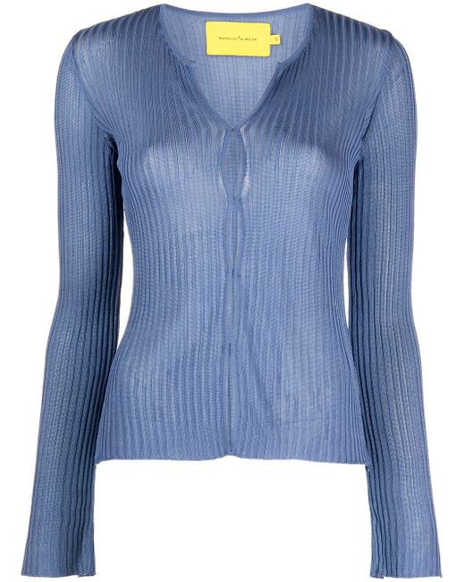 Marques'Almeida ribbed button-up cardigan