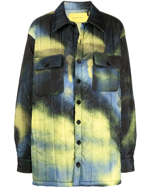 Marques'Almeida tie dye-print padded coat