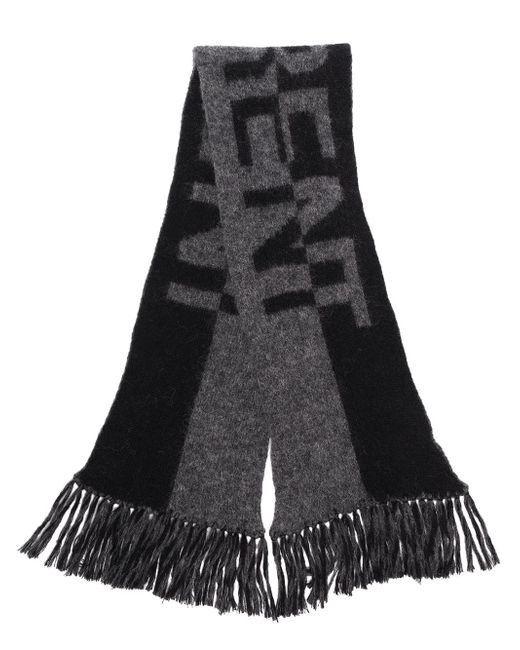 Saint Laurent split logo scarf