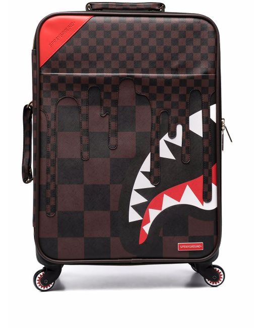 Sprayground shark-teeth detailed luggage