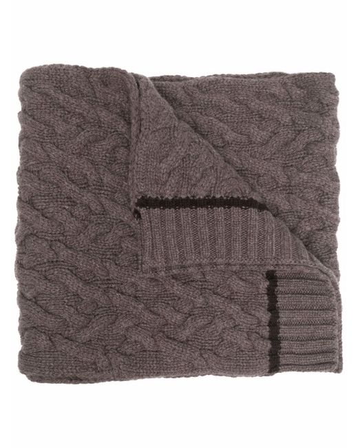 Malo cable-knit scarf