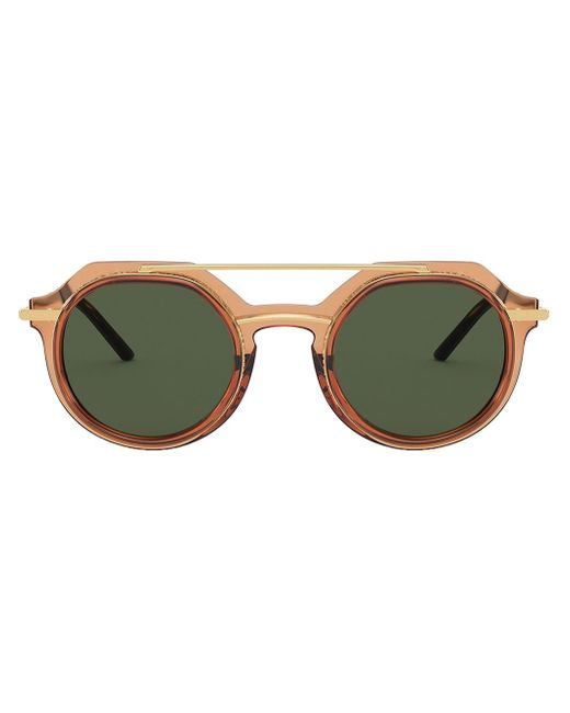 Dolce & Gabbana transparent round-frame sunglasses