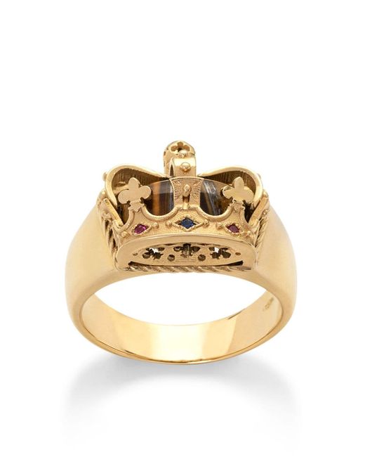 Dolce & Gabbana 18kt yellow crown ring