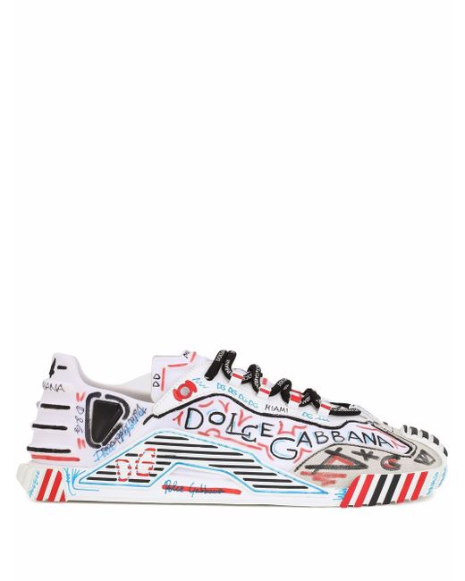 Dolce & Gabbana graffiti logo-print sneakers