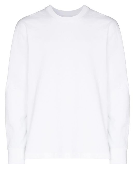 Reigning Champ RE CH MDWT LS TEE WHT