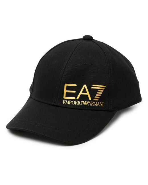 Ea7 logo-print baseball cap
