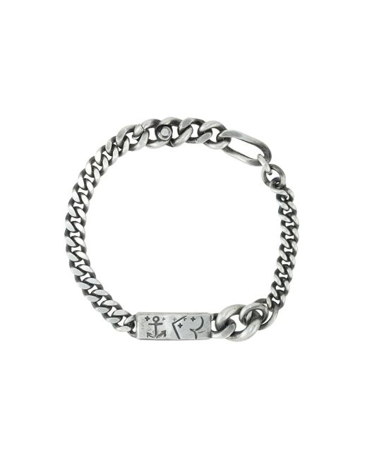 Werkstatt:München engraved-tag chain bracelet