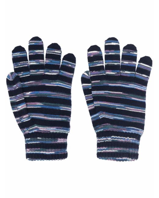 Missoni striped-knit gloves