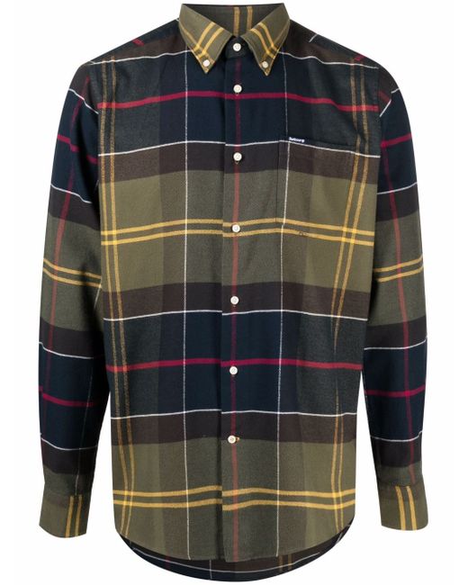 Barbour check-print button-up shirt