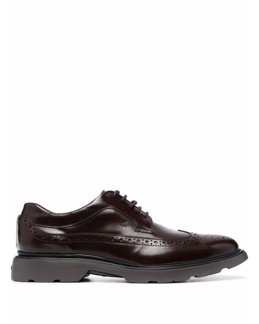 Hogan lace-up leather brogues