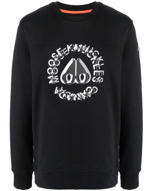 Moose Knuckles logo-print cotton sweatshirt