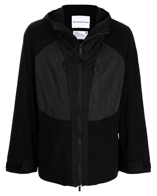 White Mountaineering hooded zip-up parka