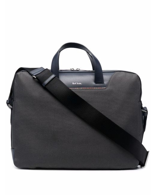 Paul Smith leater-panel laptop bag