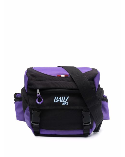 Bally logo colour-block belt bag