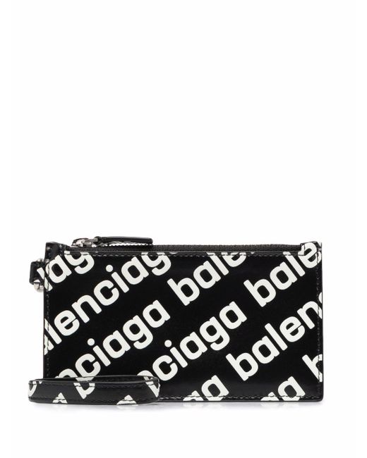 Balenciaga logo-print cardholder