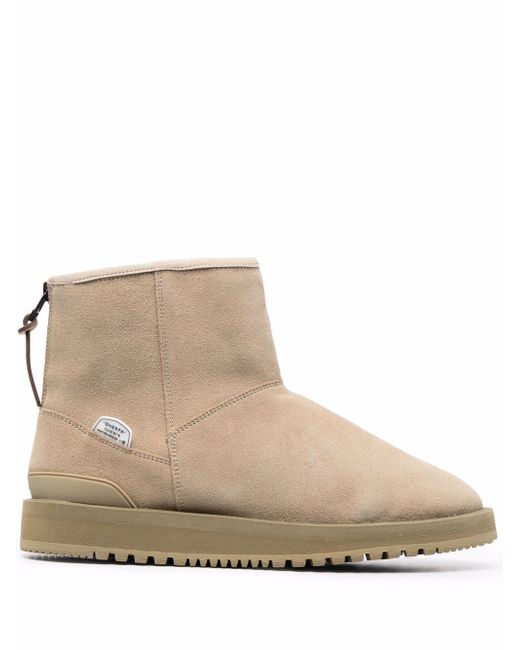 Suicoke zip-fastening shearling-lined ankle boots