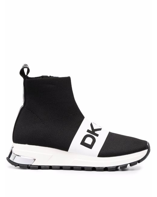 Dkny logo lettering sock sneakers